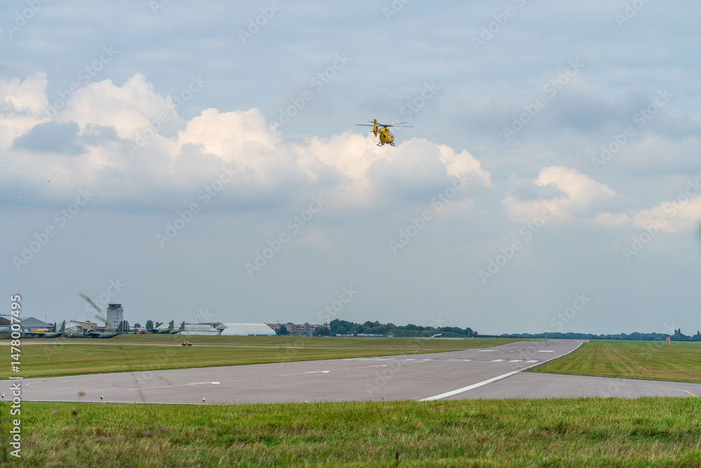 Airport runway at Cambridge city airport