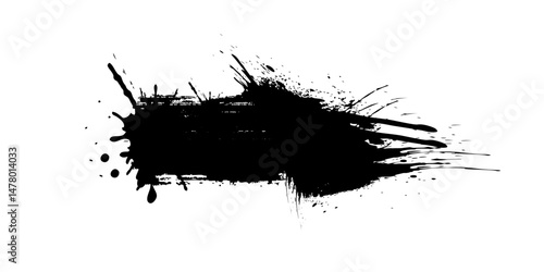 Brush strokes vector. Painted rectangles collection. Grunge long text boxes or textured backgrounds