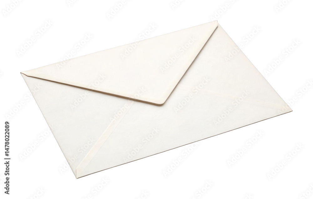 PNG Closed white envelope with triangular flap PNG Closed white envelope with triangular flap