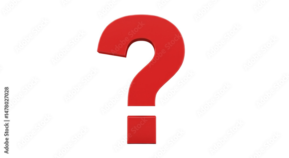 3D Red Question Mark isolated on transparent background, Question Mark PNG 3D Red Question Mark isolated on transparent background, Question Mark PNG