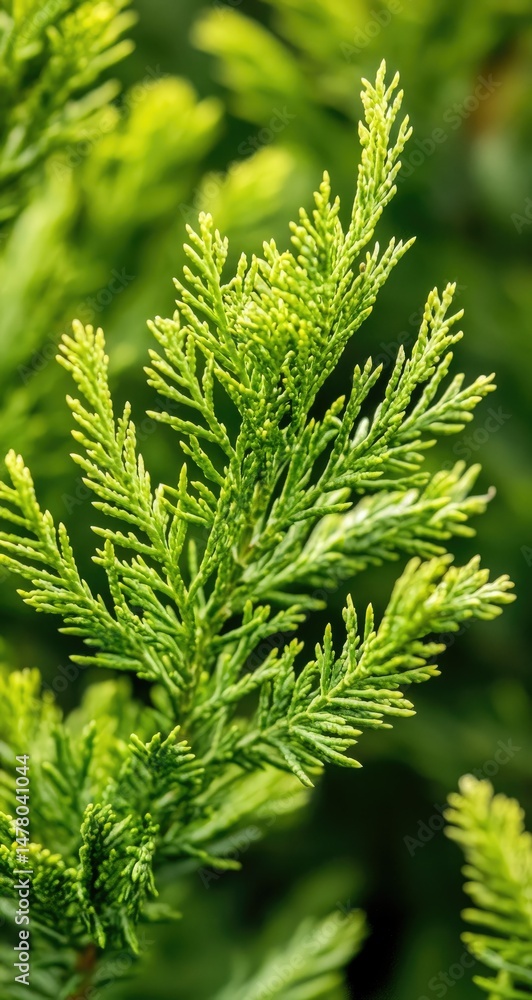 Golden Arborvitae Closeup. Golden Arborvitae Closeup.
