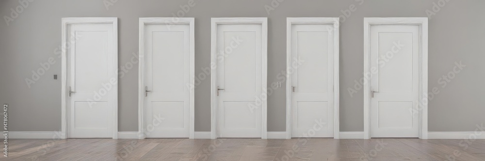 Sleek white wooden doors showcase versatile interior design options , doors, white doors Sleek white wooden doors showcase versatile interior design options , doors, white doors