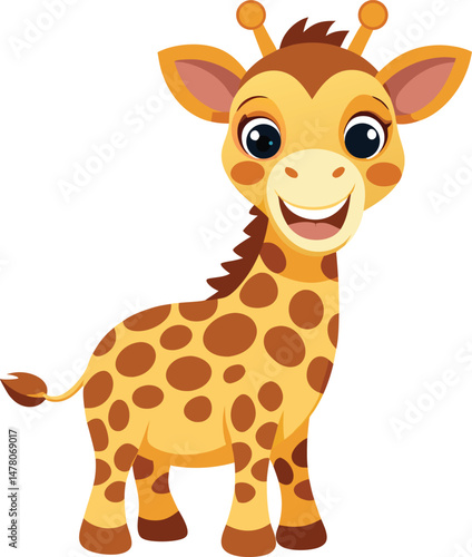 funny giraffe cartoon