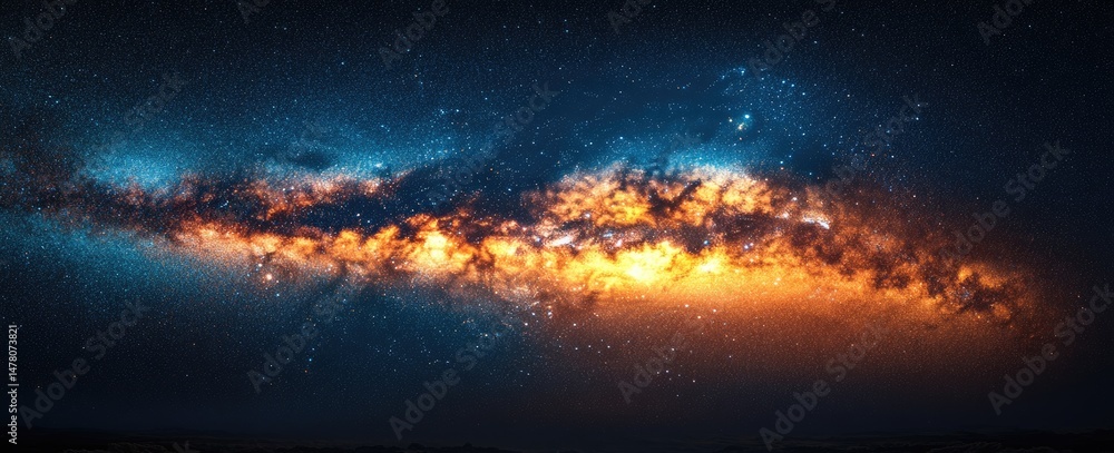 Fototapeta premium A dramatic view of a celestial expanse.