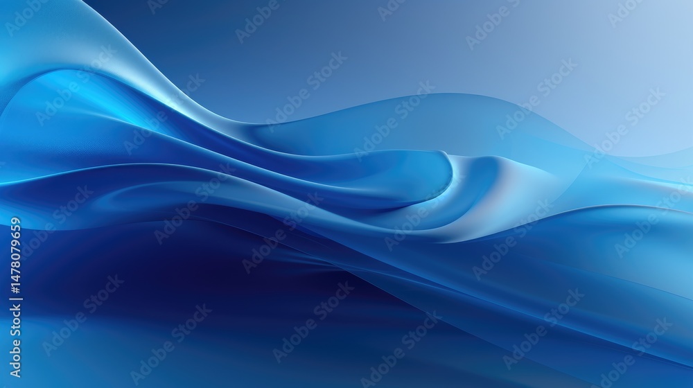 Blue abstract background with wavy elements, soft shapes and fluid lines. Modern vector illustration of blue wave for design poster, banner Blue abstract background with wavy elements, soft shapes and fluid lines. Modern vector illustration of blue wave for design poster, banner