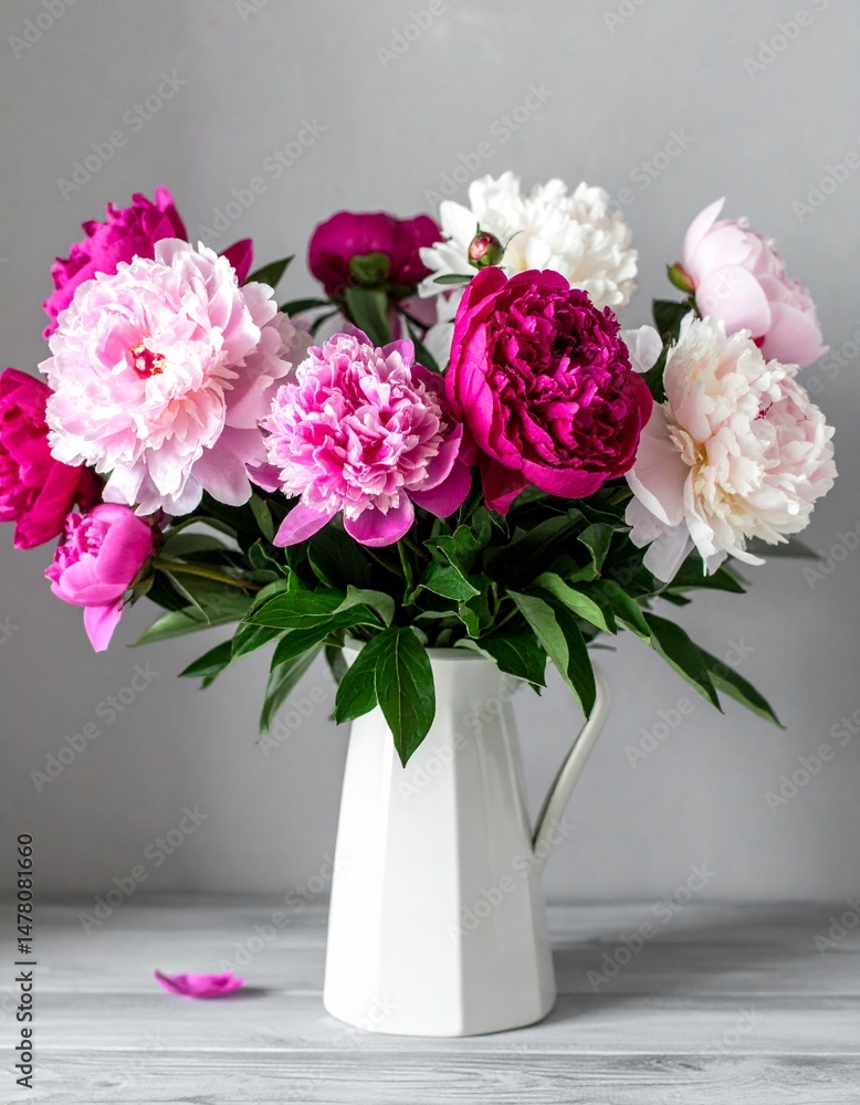 Fototapeta premium Beautiful bouquet of peonies