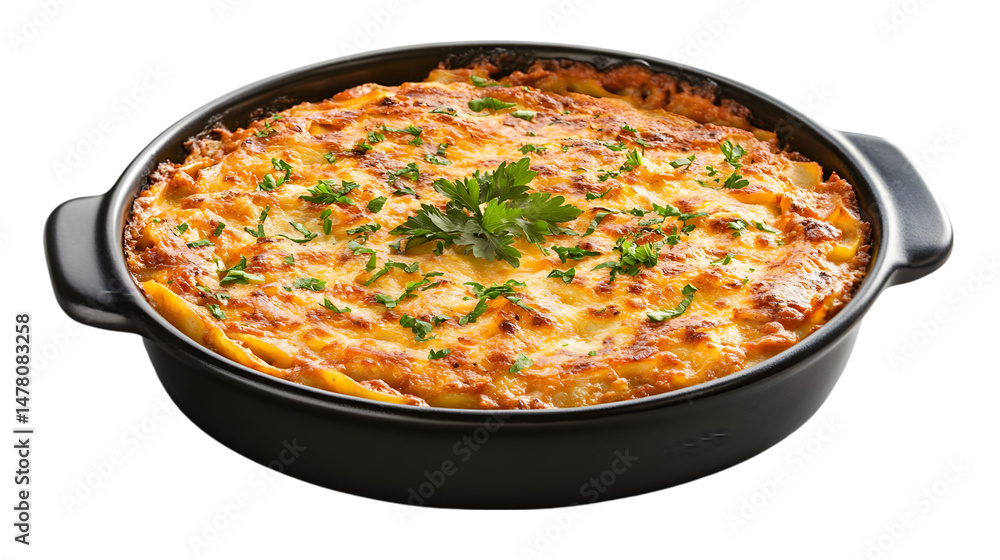 Delicious Creamy Baked Mac and Cheese Recipe on transparent background Delicious Creamy Baked Mac and Cheese Recipe on transparent background