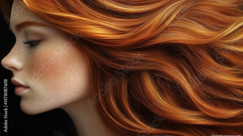 Fiery redhead beauty profile