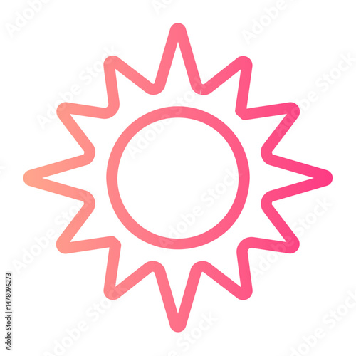 sun gradient icon