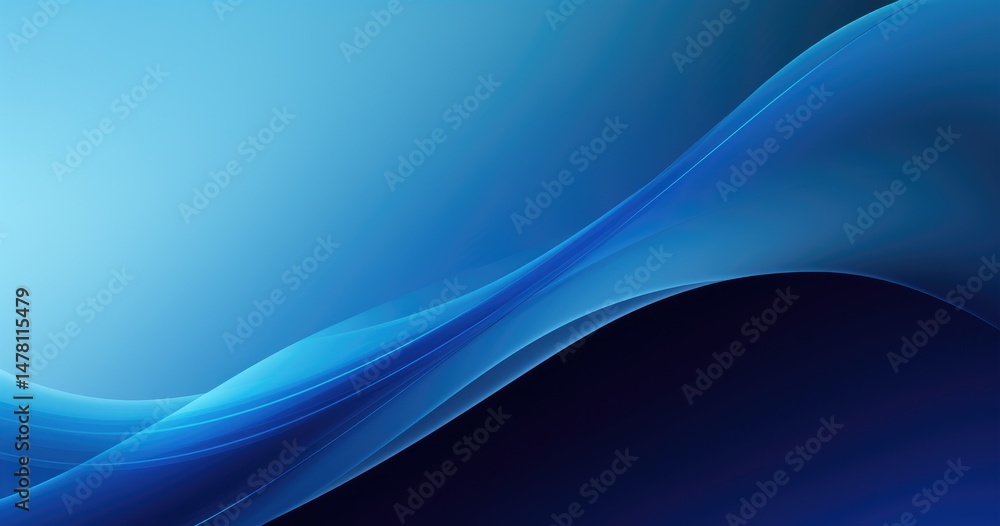 Fototapeta premium Blue background with abstract shape, high quality