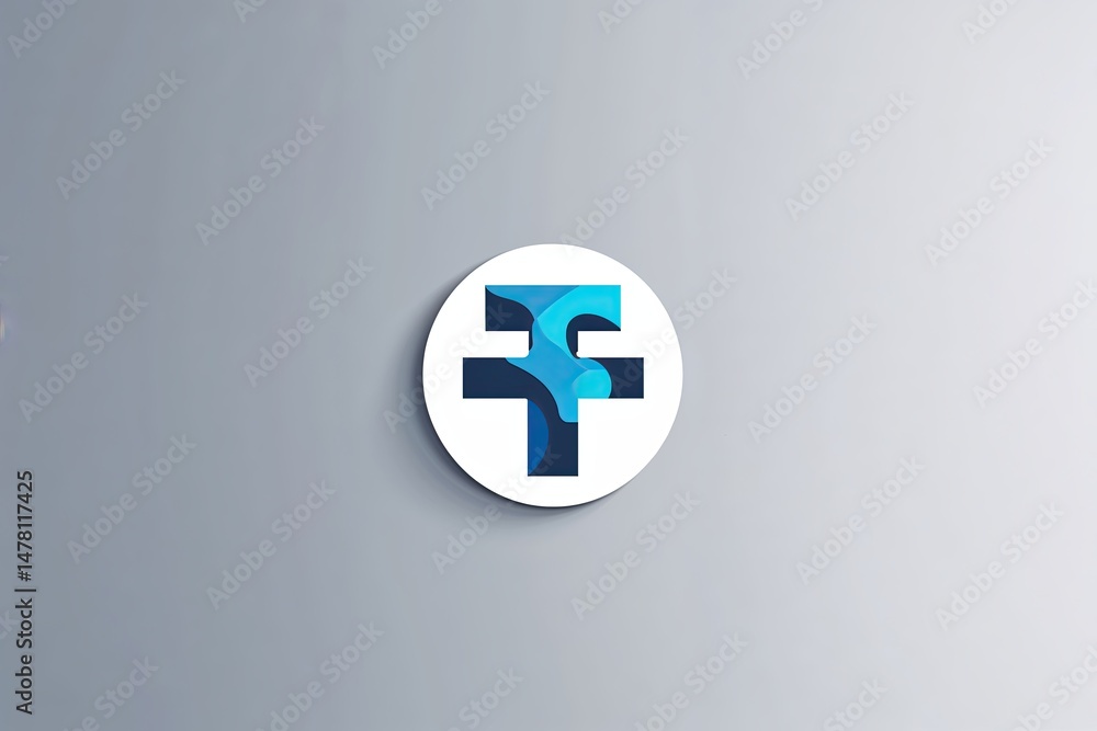 Fototapeta premium Isolated Tether Vector Logo for Digital Currency Symbol