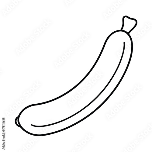 kielbasa outline vector illustration