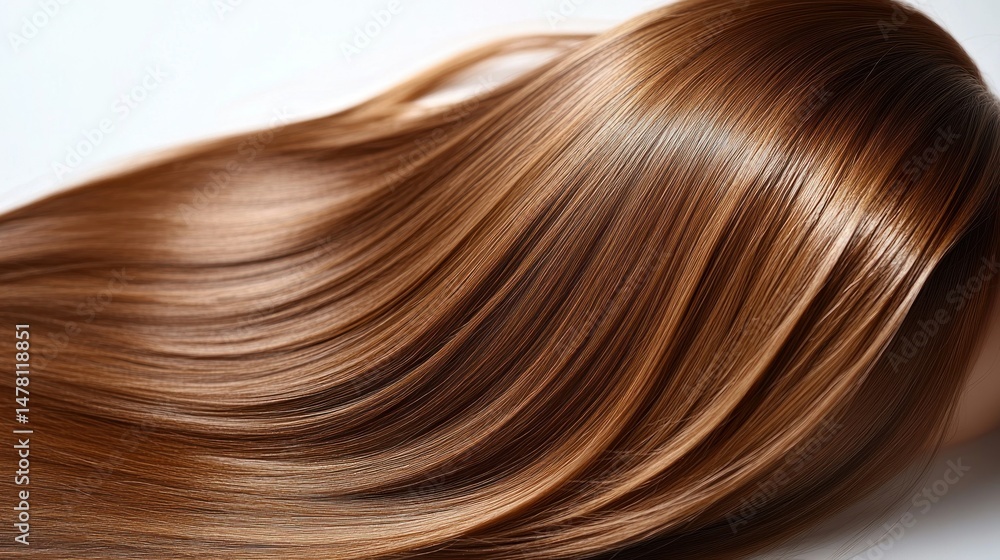 Fototapeta premium Healthy, smooth, flowing brown hair
