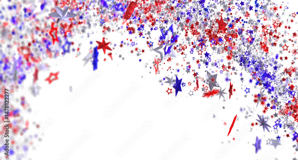 Celebrate with this festive image of red, white, and blue stars. Perfect for Independence Day or other patriotic events. Celebrate with this festive image of red, white, and blue stars. Perfect for Independence Day or other patriotic events.