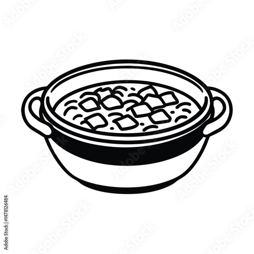 simple goulash line drawing 