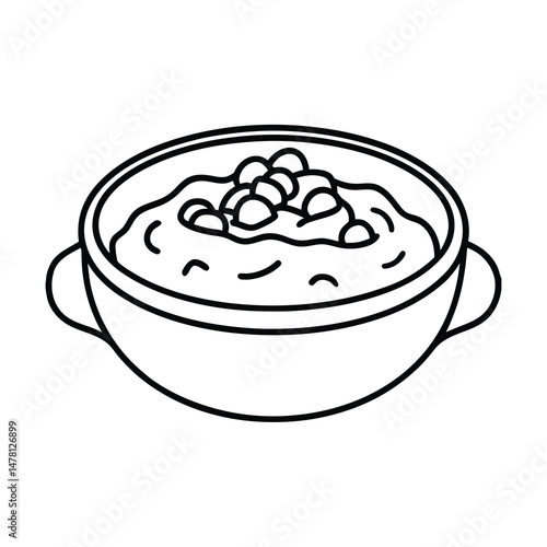 simple goulash line drawing 