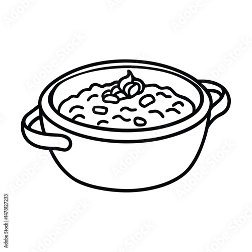 simple goulash line drawing 