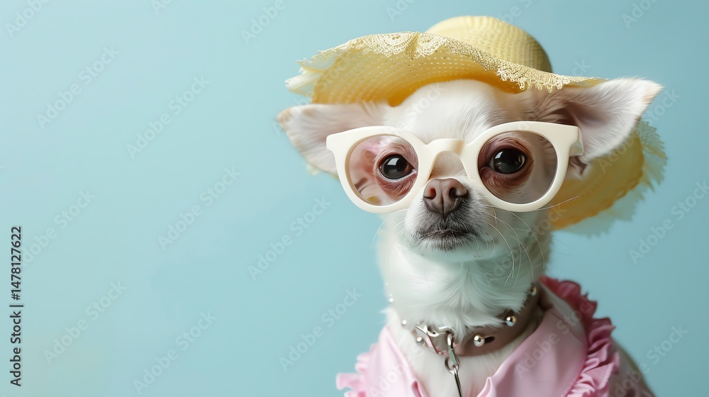 Obraz premium chihuahua in pink