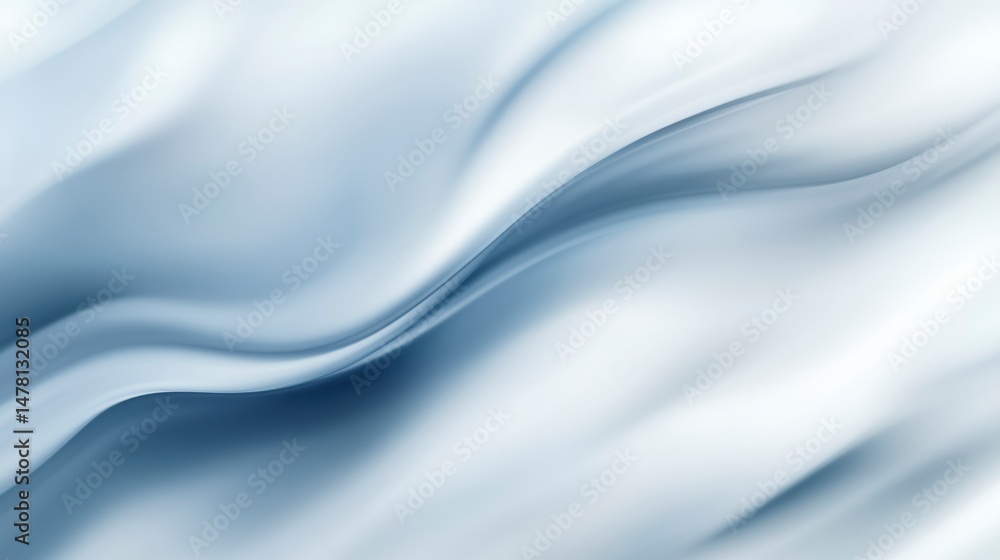 Obraz premium Abstract light blue and white wavy background.