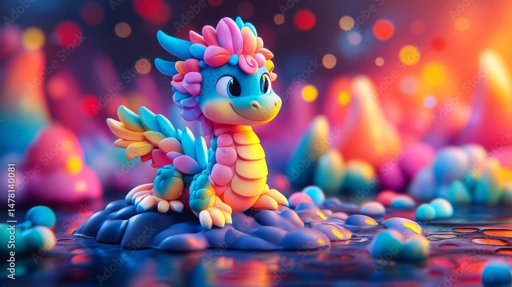 The Fantasy Plush Toy Emerald Dragon by the Fiery River The Fantasy Plush Toy Emerald Dragon by the Fiery River