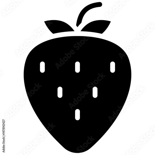 strawberry solid icon