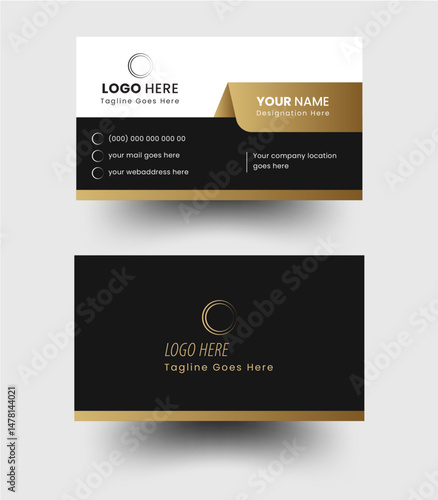 Corporate Business Card, Business card design template, Clean professional business card template, visiting card, business card template. 