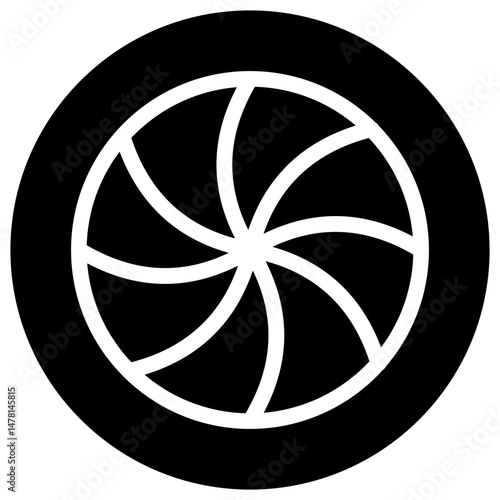 shutter solid icon