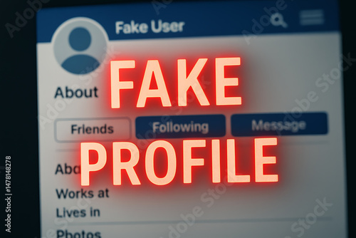 The concept of a fake social media profile highlights the challenges of online identity, privacy, and misinformation in the digital age.