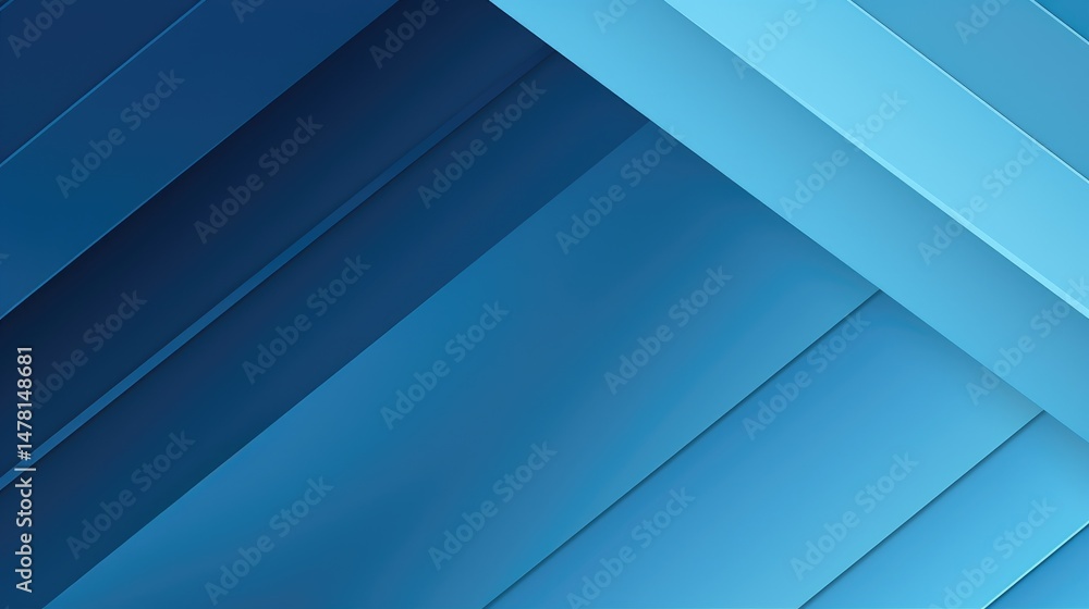 Blue geometric background with diagonal stripes of dark blue, creating an abstract and modern design. Blue geometric background with diagonal stripes of dark blue, creating an abstract and modern design.