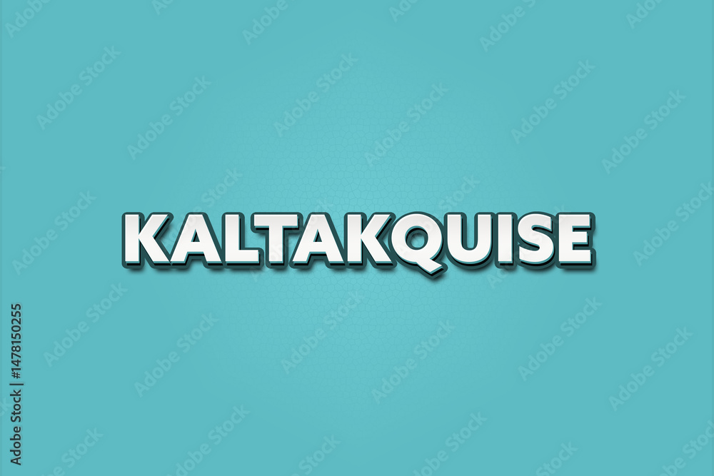 Kaltakquise (Cold calling) - A turquoise banner illustration with white text. Kaltakquise (Cold calling) - A turquoise banner illustration with white text.