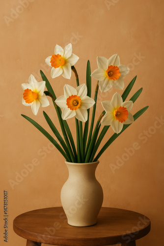 Wallpaper Mural daffodils in a vase Torontodigital.ca