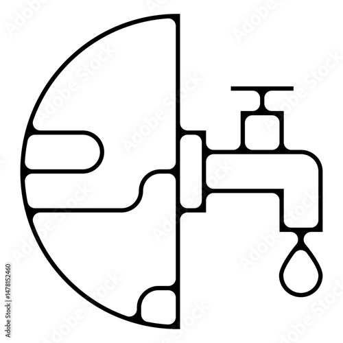 planete eau penurie Icone pictogramme symbole signe environnement foret arbre nature