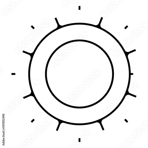soleil Icone pictogramme symbole signe environnement foret arbre nature