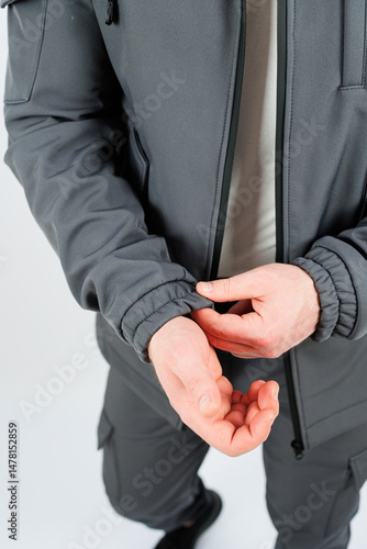 This Stylish Black Sports Jacket features Adjustable Cuffs and is Perfect for an Active Lifestyle, making it an excellent choice for Fitness Enthusiasts who value both style and functionality