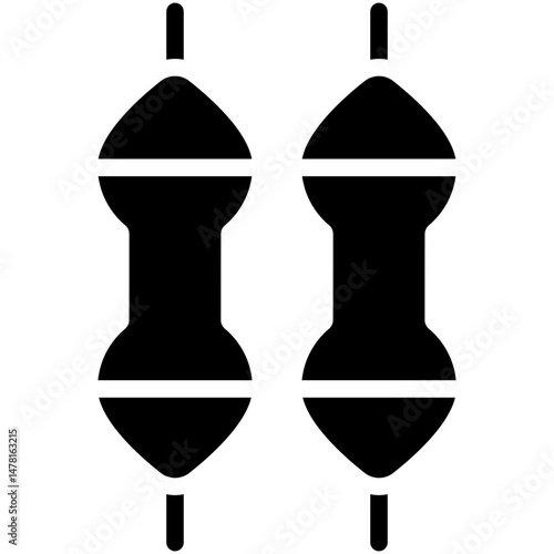 resistor solid icon