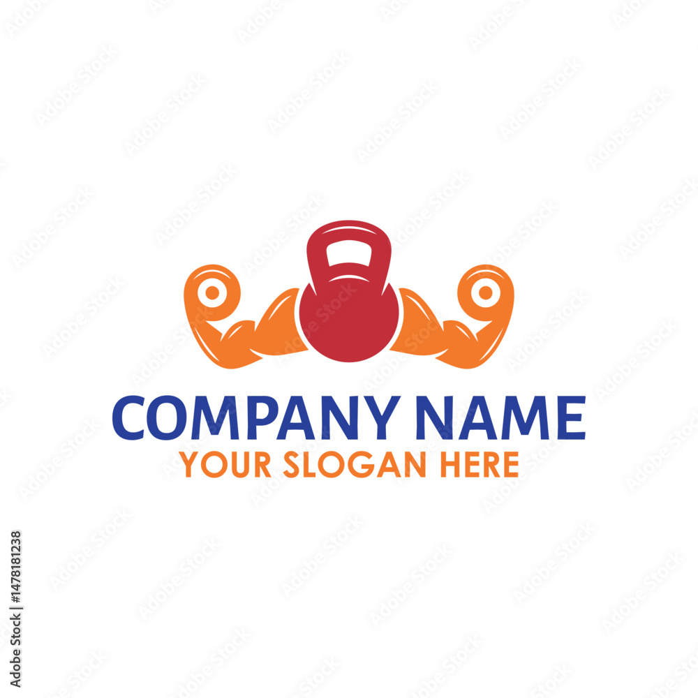 Fototapeta premium fitness gym logo design vector