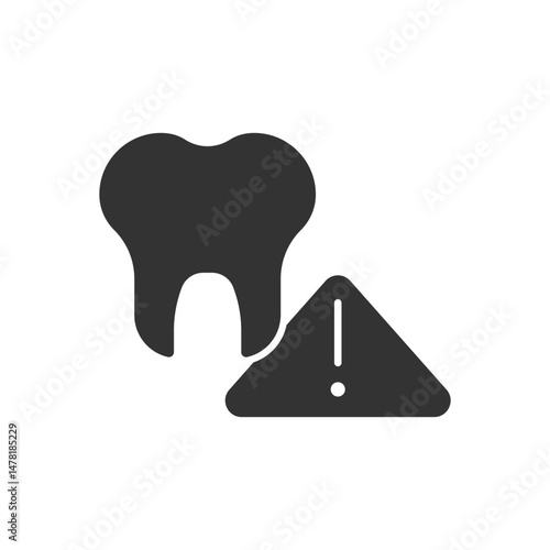 Tooth And Teeth Warning Icon