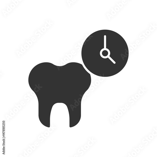 Tooth And Teeth Time Icon