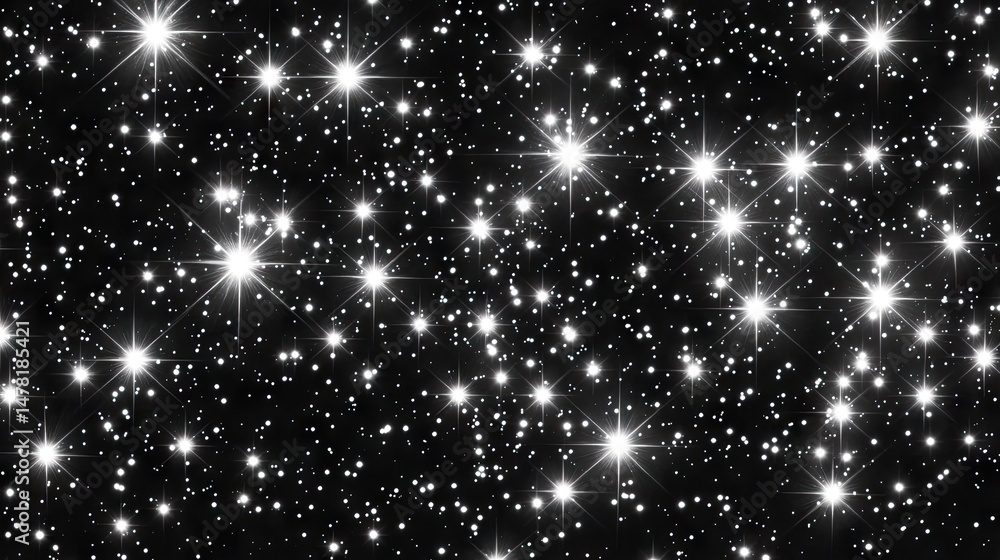 Fototapeta premium Cosmic expanse of glittering starlight.