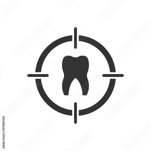 Tooth And Teeth Target Icon