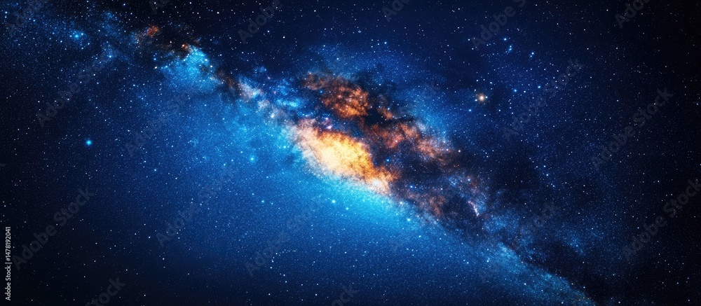 Fototapeta premium A stunning cosmic expanse of nebulae and stars.