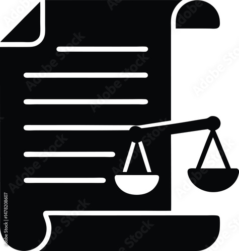 scales of justice vector illustration