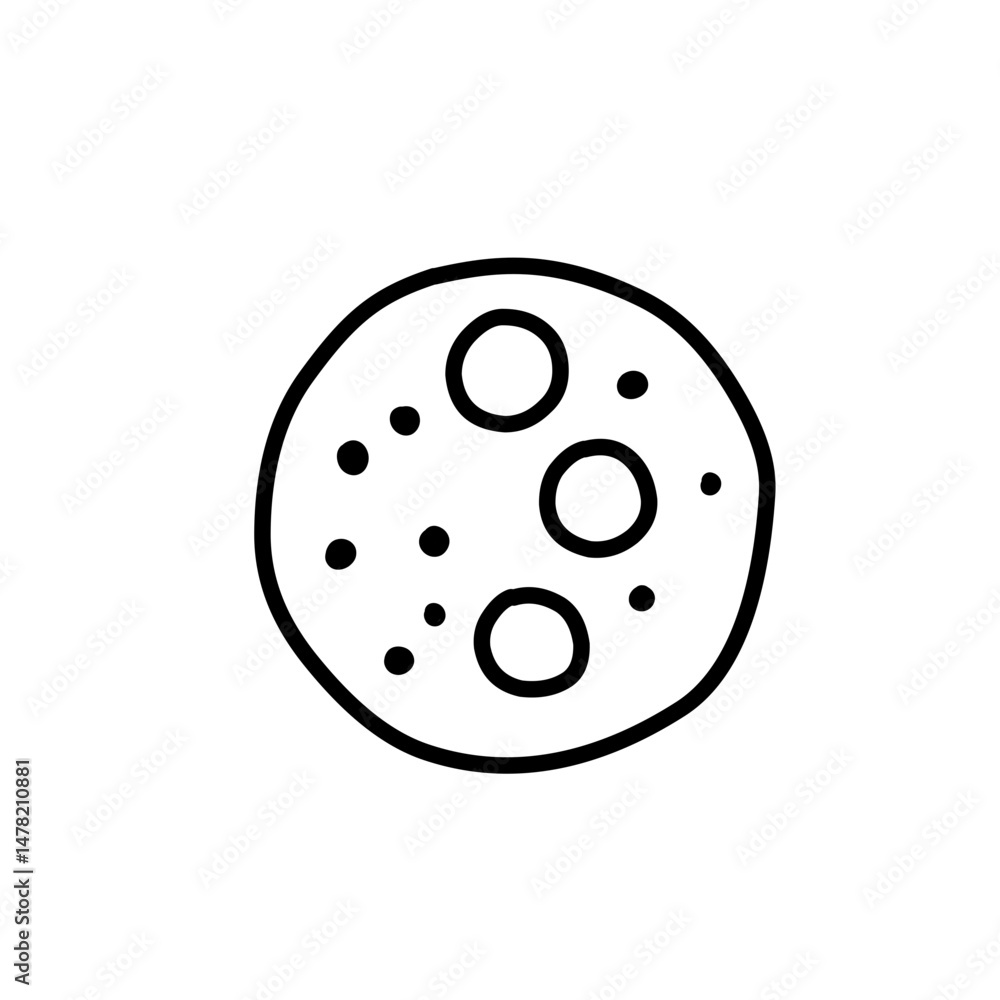 hand drawn immune cell icon hand drawn immune cell icon