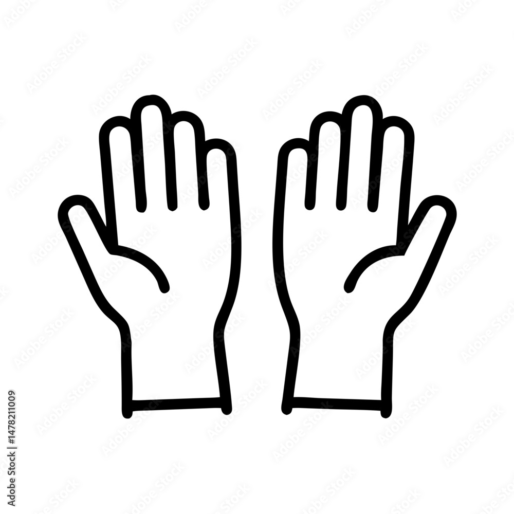 medical gloves, essential and protective, representing hygiene and safety on a white background medical gloves, essential and protective, representing hygiene and safety on a white background