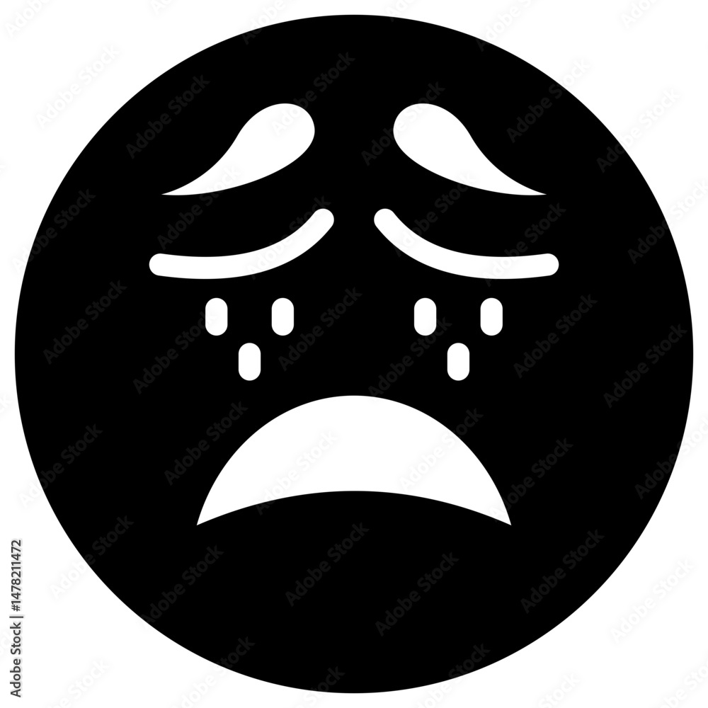 Obraz premium cry solid icon