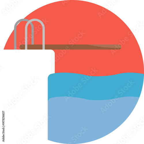 A trampoline designed for use in water sports, offering fun and exercise in aquatic environments.