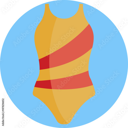 One-piece or two-piece swimwear designed for recreational or competitive swimming.