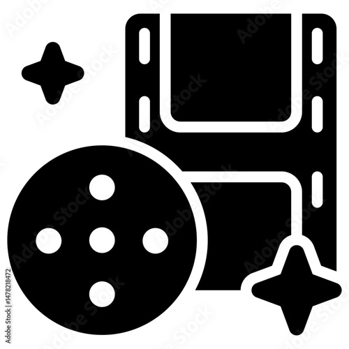 entertainment solid icon