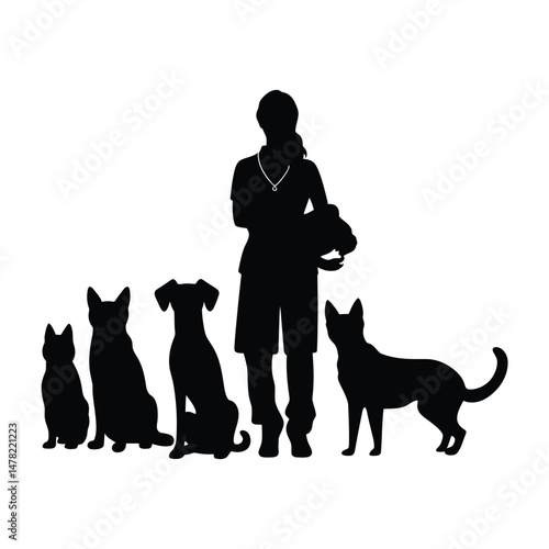 Veterinary Clinic Silhouette Clipart