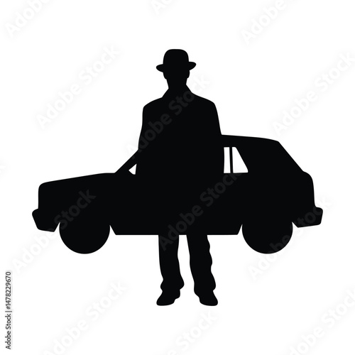 Taxi Driver Clipart Design